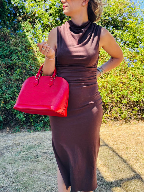 BOLSO LOUIS VUITTON ALMA PM ROJO