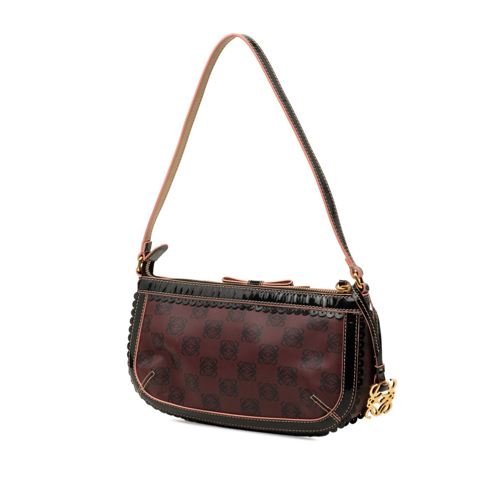 LOEWE Anagram PVC Coated Canvas Shoulder Bag
