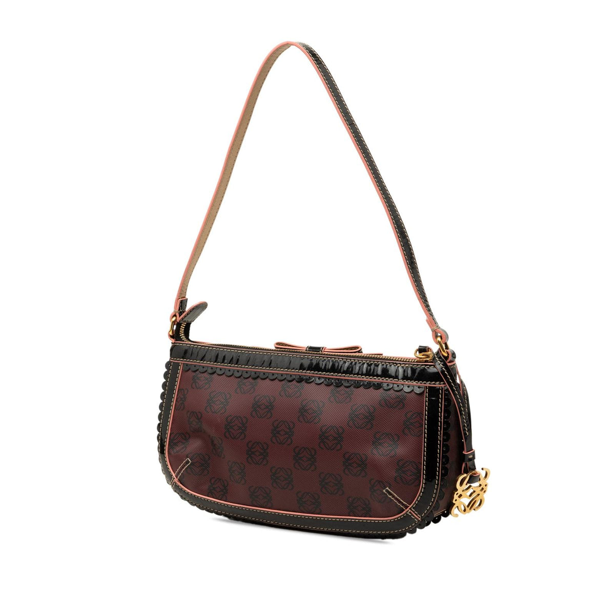 LOEWE Anagram PVC Coated Canvas Shoulder Bag