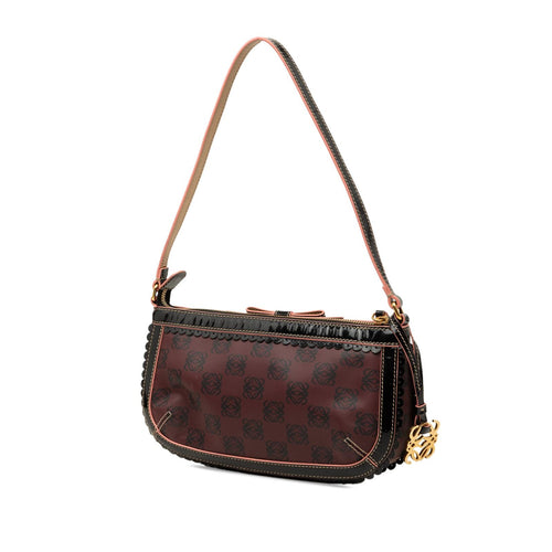 LOEWE Anagram PVC Coated Canvas Shoulder Bag