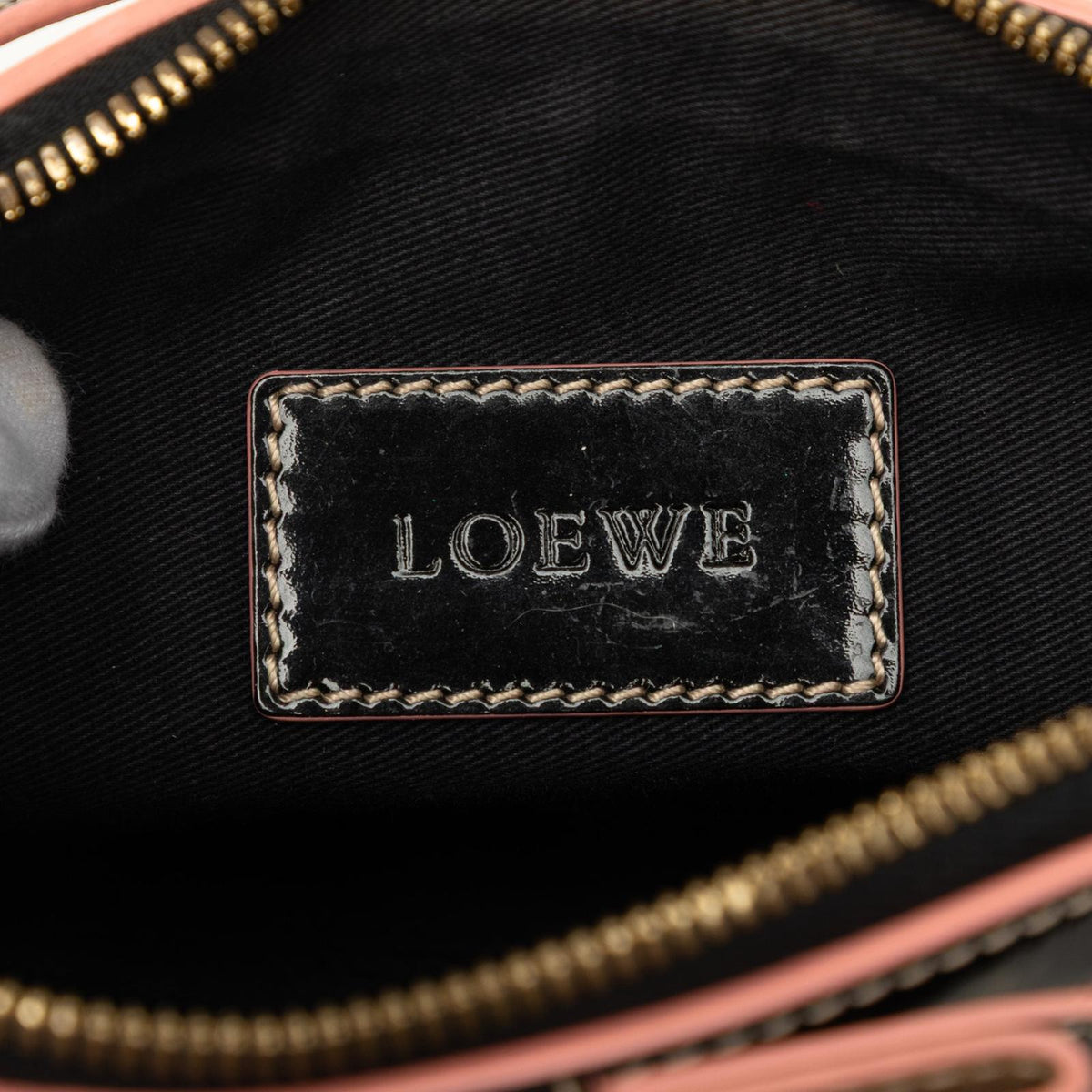 LOEWE Anagram PVC Coated Canvas Shoulder Bag